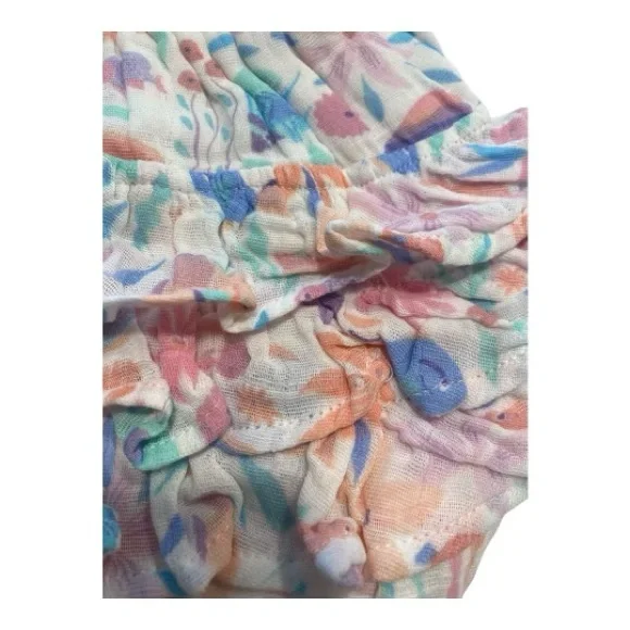 Angel Dear Tropical Fish Floral Ruffle suit 3-6 mo - Picture 4 of 6